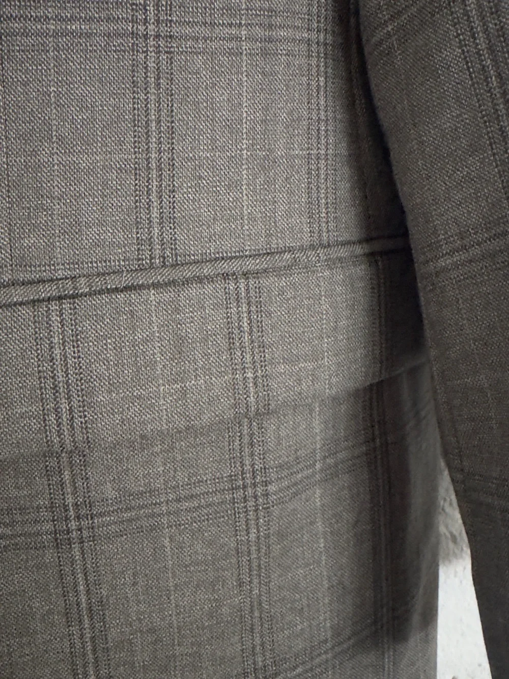 Calvin Klein Men’s Gray Plaid Windowpane Wool Blazer Sport Coat 40R